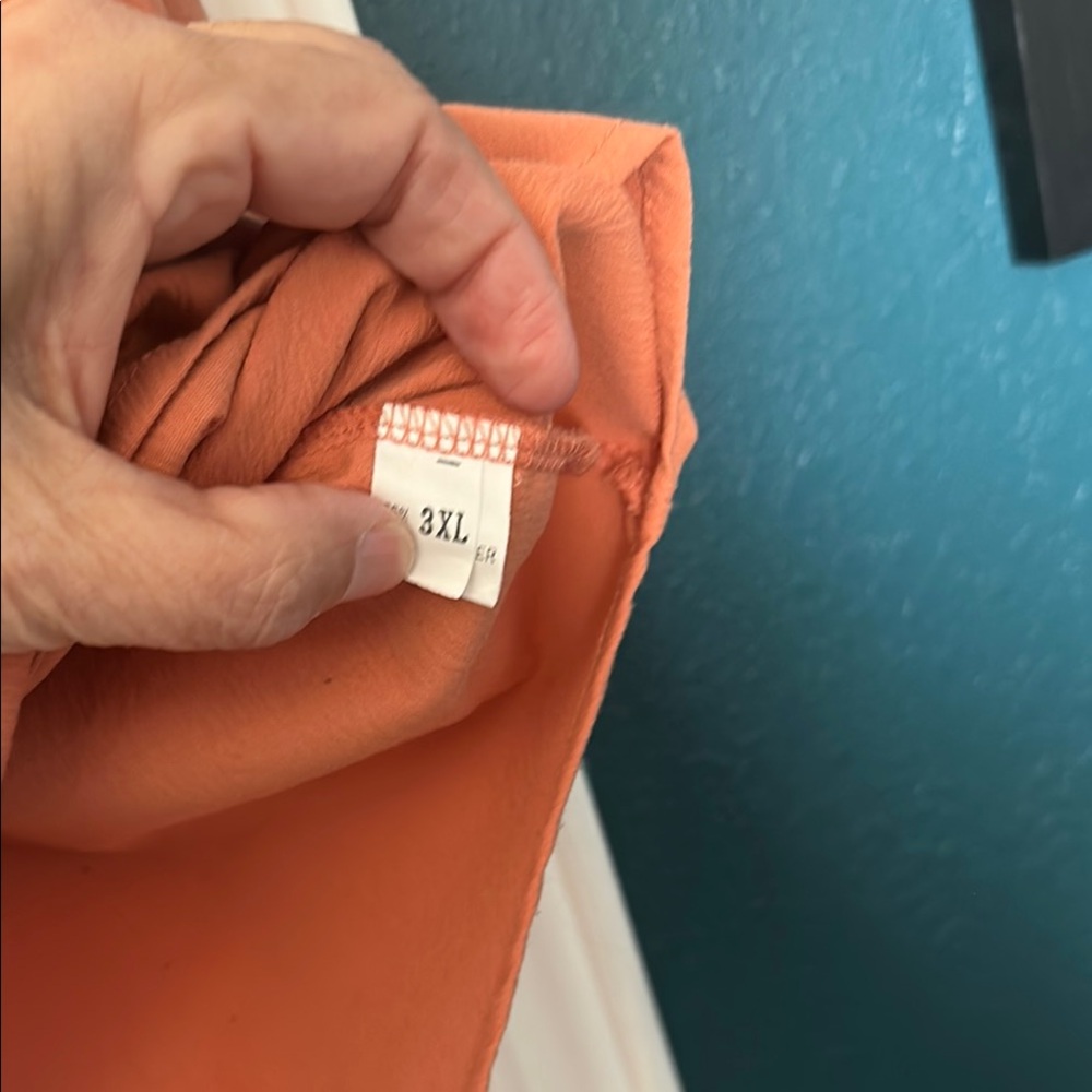 Rust Orange Button-Up Shirt - Picture 2 of 2